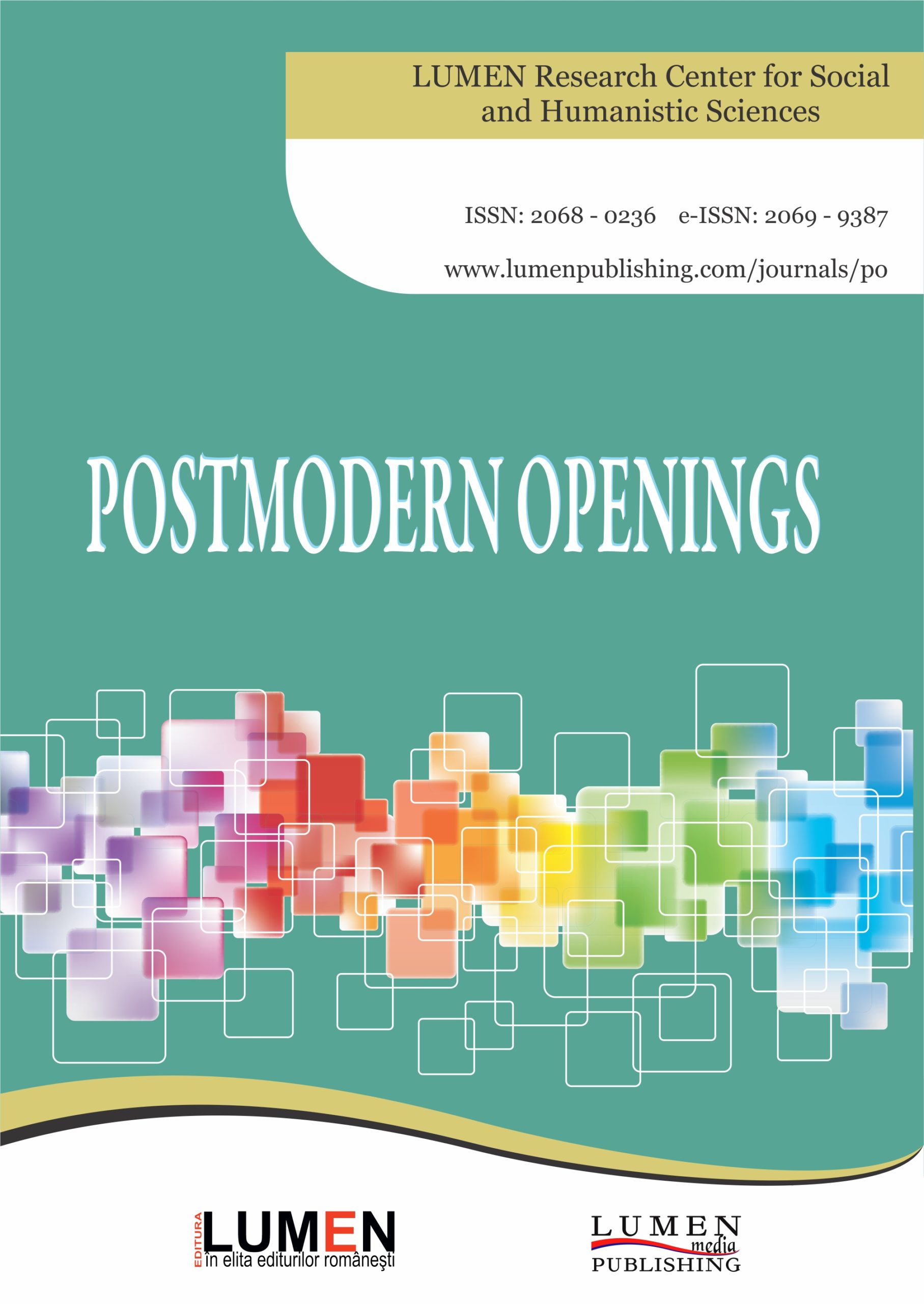 Publica cartea ta la Editura Stiintifica Lumen Cover Postmodern Openings JOURNAL scaled