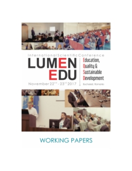 Publica cartea ta la Editura Stiintifica Lumen C1 EDU 2017 Working papers